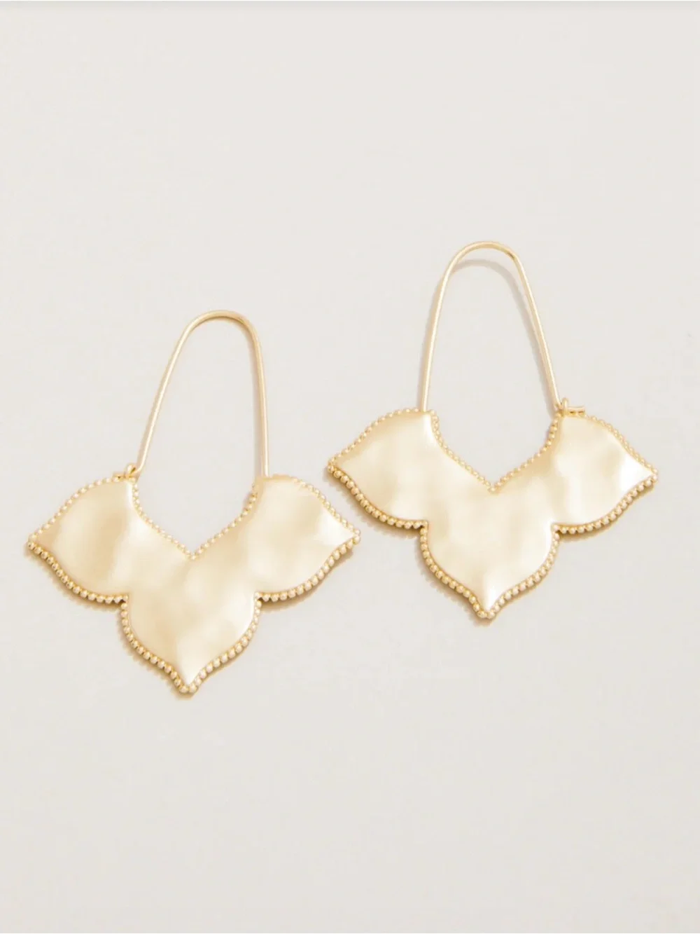 Spartina Richmond Hill Wire Hoop Gold Earrings NWT - Picture 1 of 5